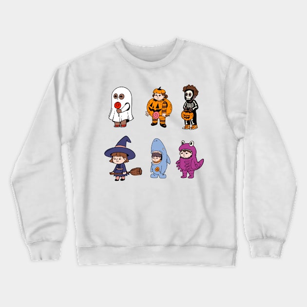 Cute Halloween Kids Crewneck Sweatshirt by Petko121212